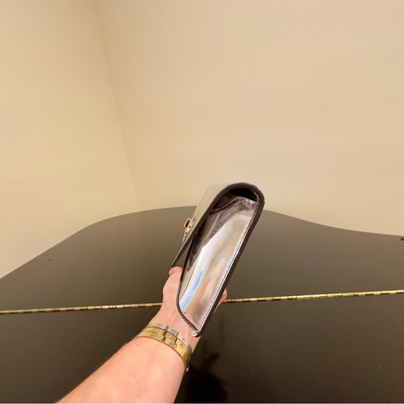 NWT RARE Authentic Luxury Party Tory Burch Kira Metallic Envelope Clutch/Bag - Picture 11 of 17